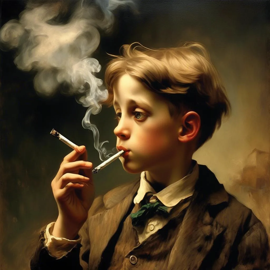 Boy Smoking – Georgios Jakobides